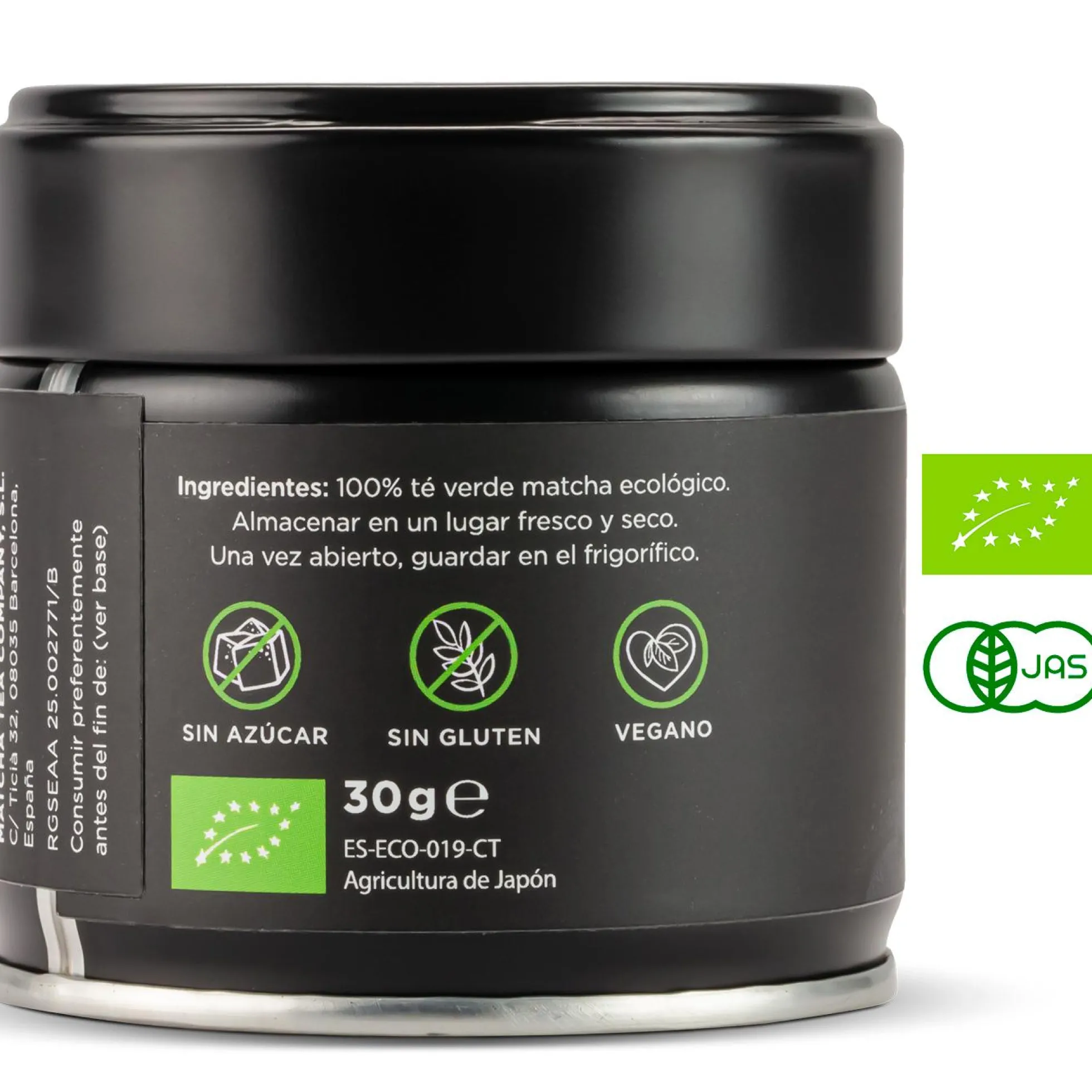 Té Matcha Premium Ceremonial 100% ecológico Matcha & CO 30 g
