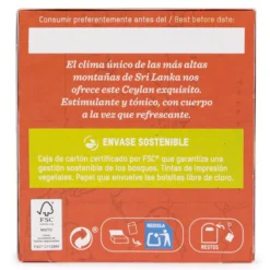 Té Negro Ceylan Bio OiTierra Madre 36 g