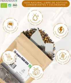 Té Negro Chai Ecológico Pirámides | Calidad | Frisafran 15 Uds