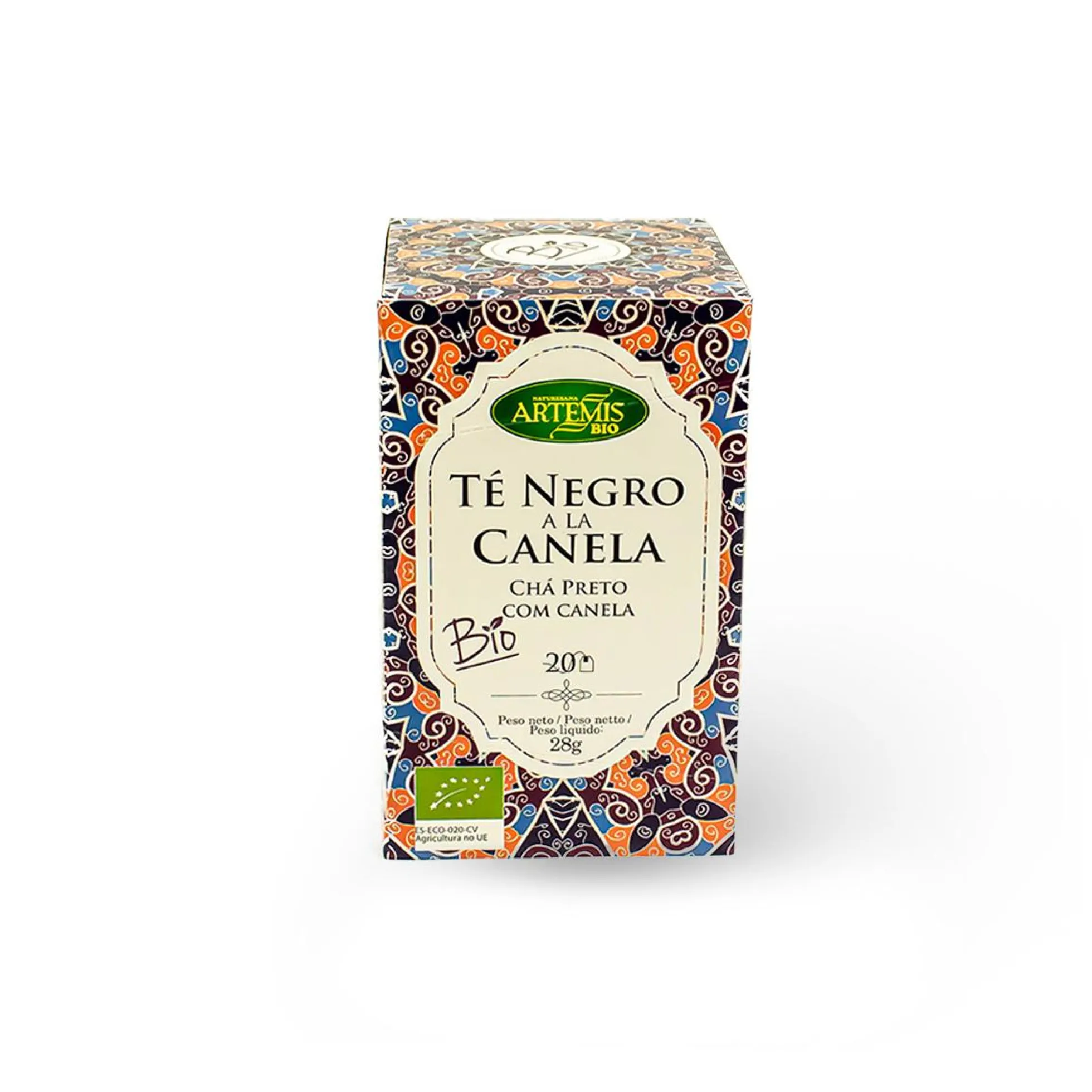 Té Negro con Canela Artemis, 20 filtros.