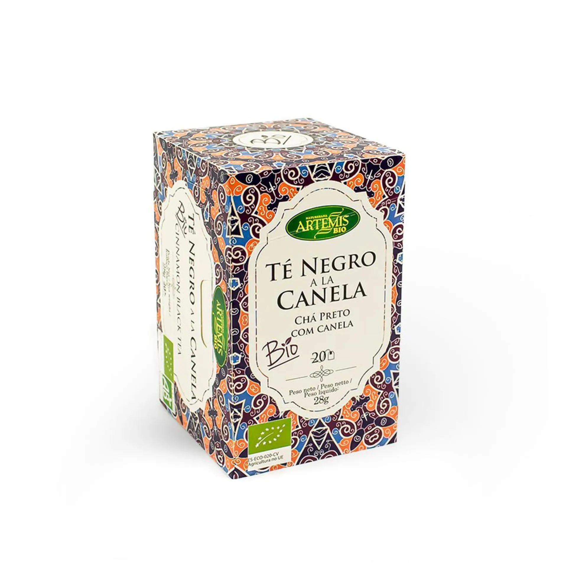 Té Negro con Canela Artemis, 20 filtros.
