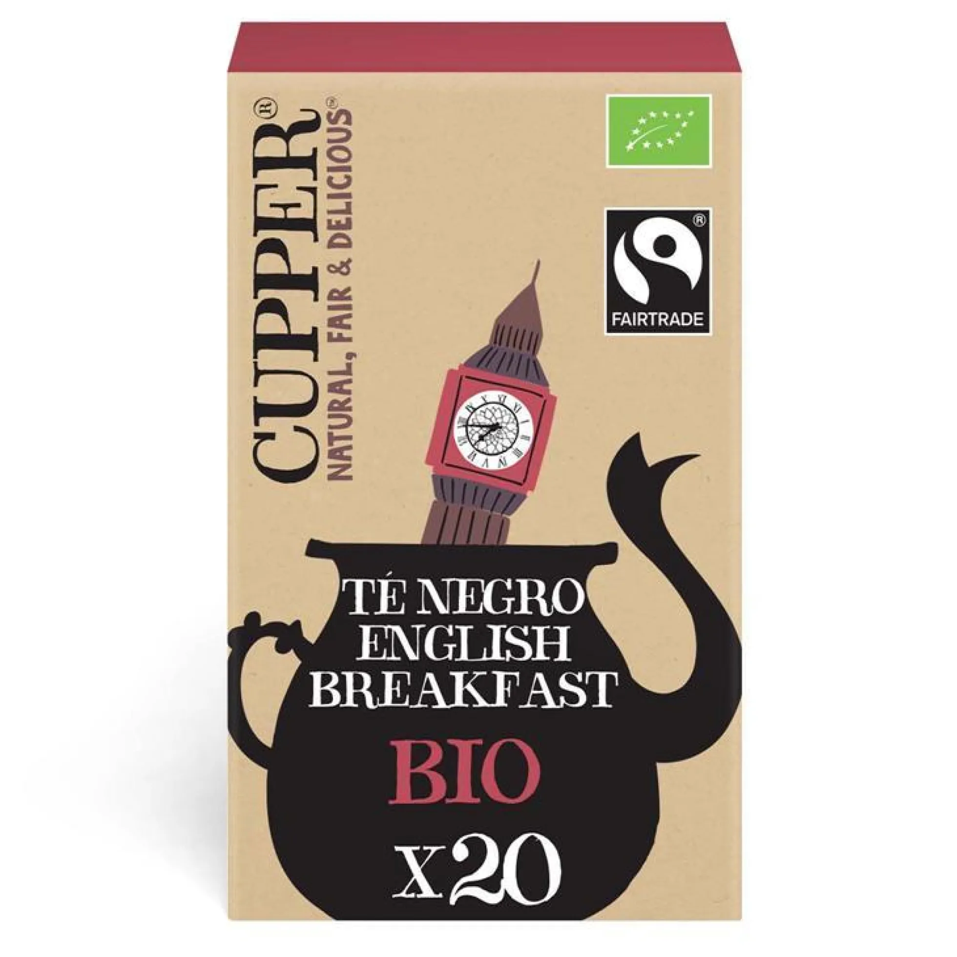Té Negro Desayuno Inglés Bio Cupper 20 bolsitas