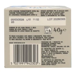 Té Negro Earl Grey Bio Cupper 20 bolsitas