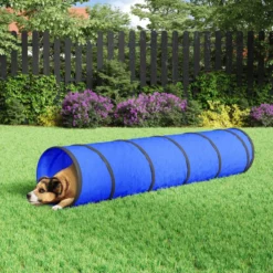 Túnel Para Perros Poliéster Azul Ø40x200 Cm