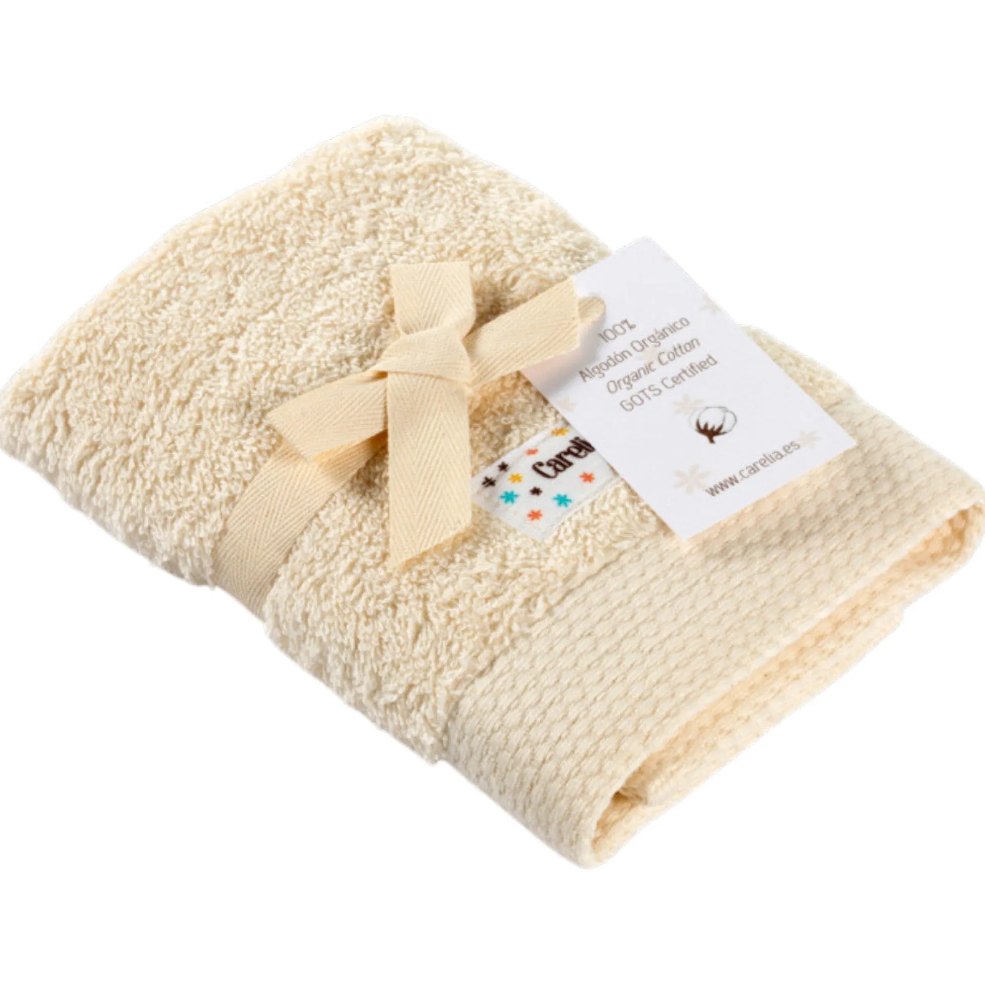 Toalla Eco Algodón Orgánico para Bebés Carelia 30X30 cm