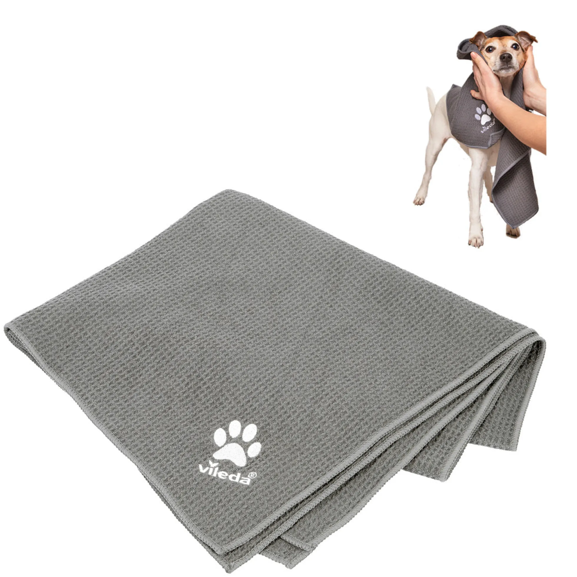 Toalla MF Pet Pro M,45 cm x 70 cm, Vileda Gris