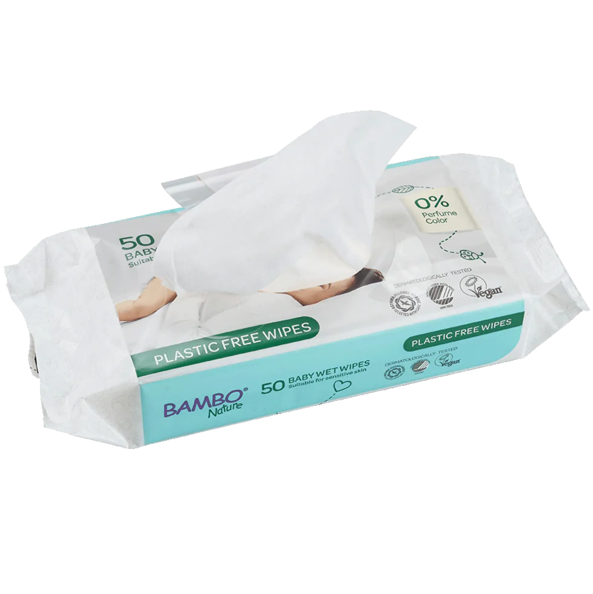 Toallitas Bambo Nature Plastic Free 50 uds