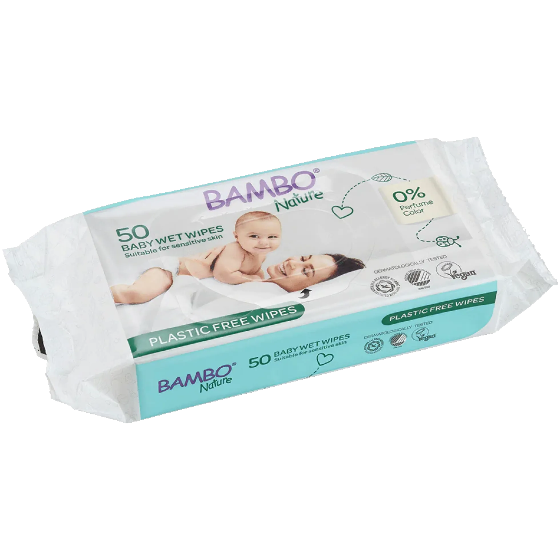 Toallitas Bambo Nature Plastic Free 50 uds