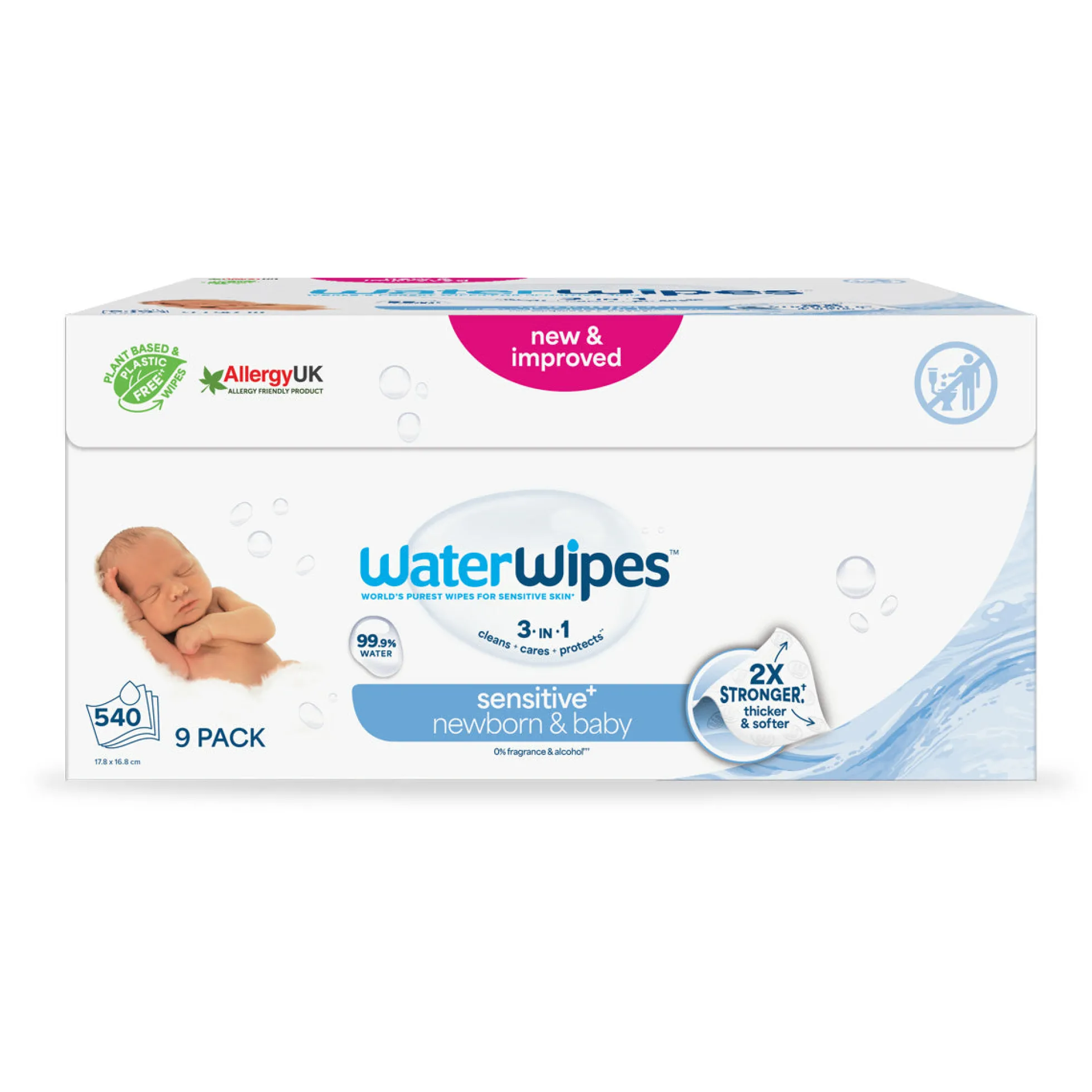 Toallitas de bebé WaterWipes BIO 540 Uds