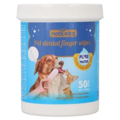 Toallitas Dentales para Dedos sin Alcohol para mascotas Nobleza 50 uds