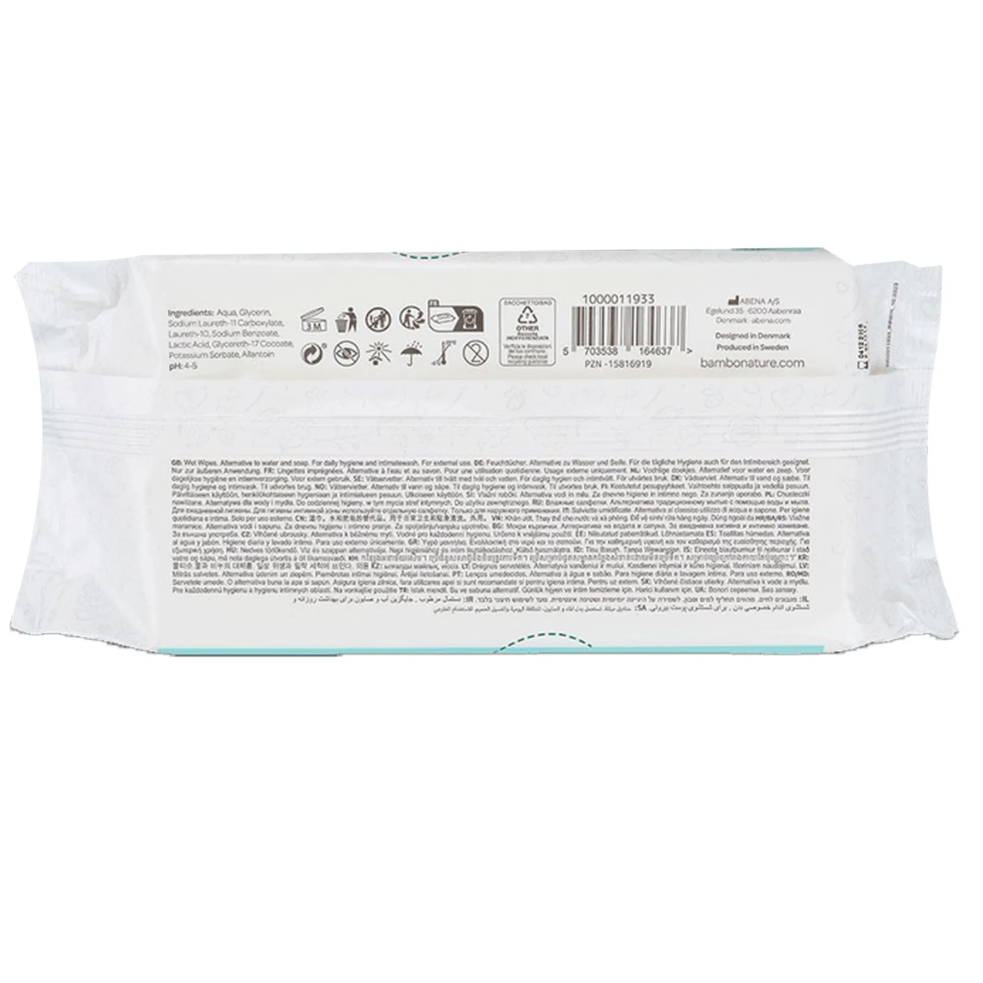 Toallitas húmedas de bebé Bambo Nature 80 uds