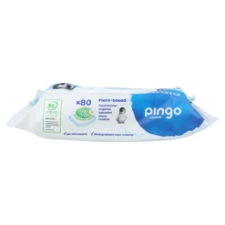 Toallitas húmedas de bebé 100% biodegradables 80 uds Pingo