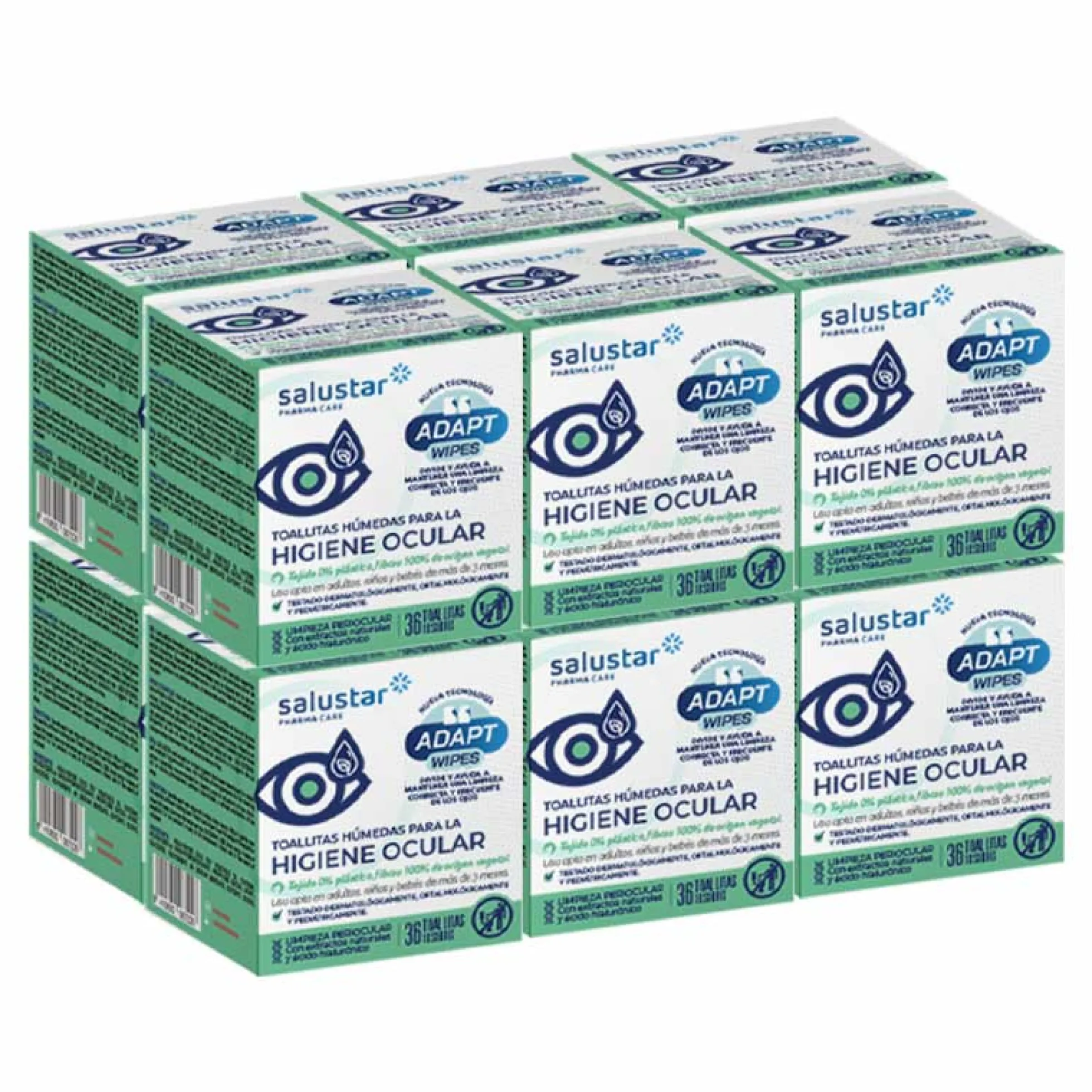 Toallitas para la higiene ocular Salustar 36 unidades