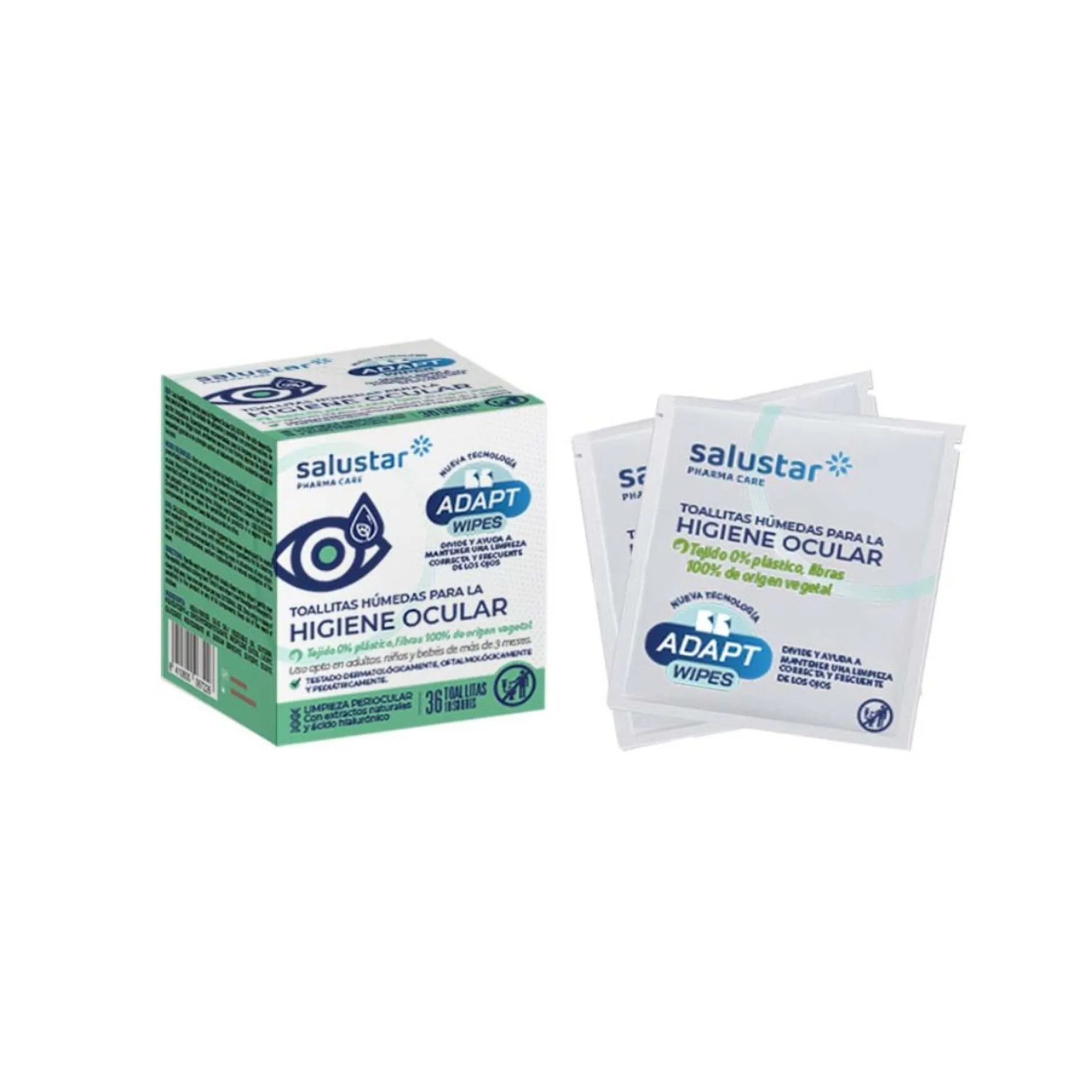 Toallitas para la higiene ocular Salustar 36 unidades
