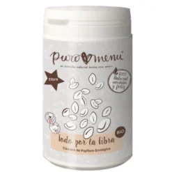Todo por la Fibra Cáscara de Psyllium BIO Suplemento para perros y gatos Puromenu 150 g