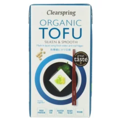 Tofu sedoso japonés Clearspring, 300g
