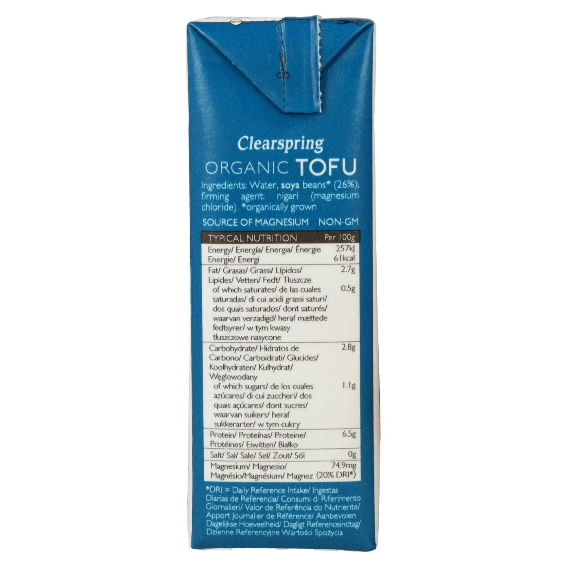 Tofu sedoso japonés Clearspring, 300g
