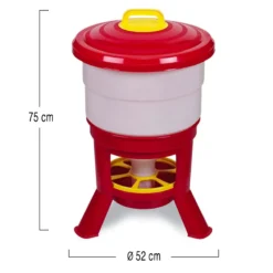 Tolva Gallinas Silo Premium 40 L - Comedero Grande Con Patas Para Aves De Corral - Tolva De Gran Capacidad Para Gallinas