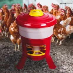 Tolva Gallinas Silo Premium 30 L - Comedero Con Patas Para Gallinas - Tolva De Gran Capacidad Para Aves De Corral Fabric