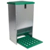 Tolva Para Gallinas Antipájaros - Tolva Exterior Self-service A Pedal - Capacidad 20 Kg - Incluye Guía De Alimentación