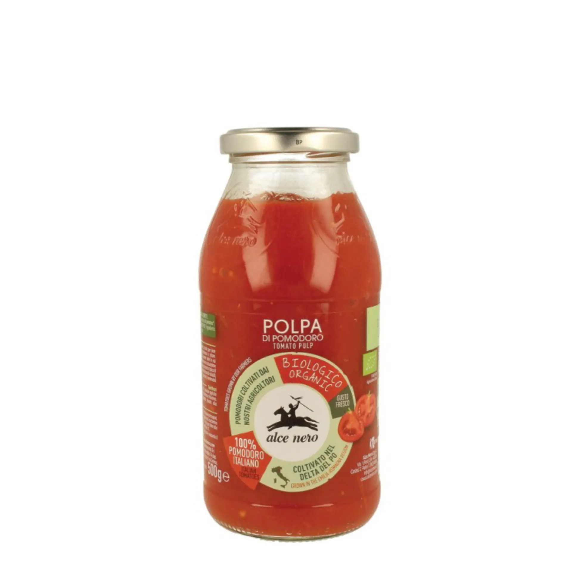 Tomate con Pulpa Triturado Alce Nero 500g