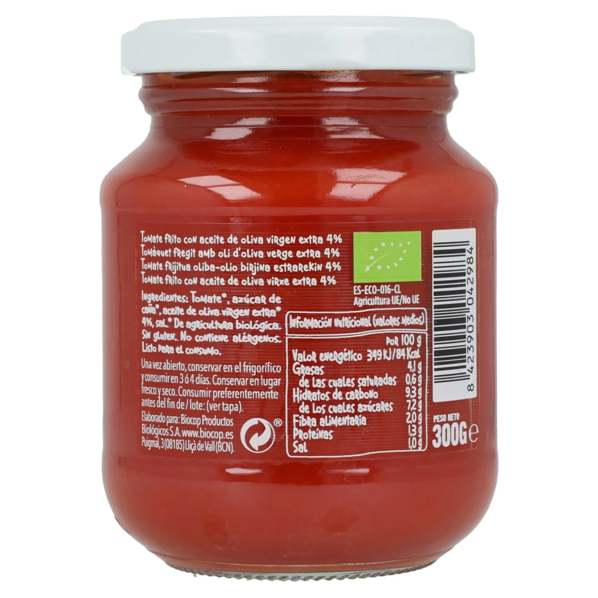 Tomate Frito Bio Biocop 300 g