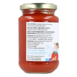 Tomate Frito SIN AZÚCARES añadidos Ecológico Cal Valls 350g