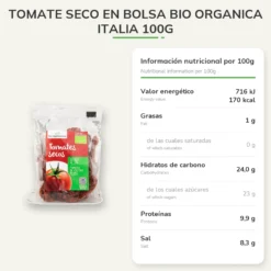 Tomate Seco en Bolsa Bio Organica Italia 100g