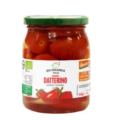 Tomates Enteros en Conserva Datterino Nero Bio Organica Italia 550 gr