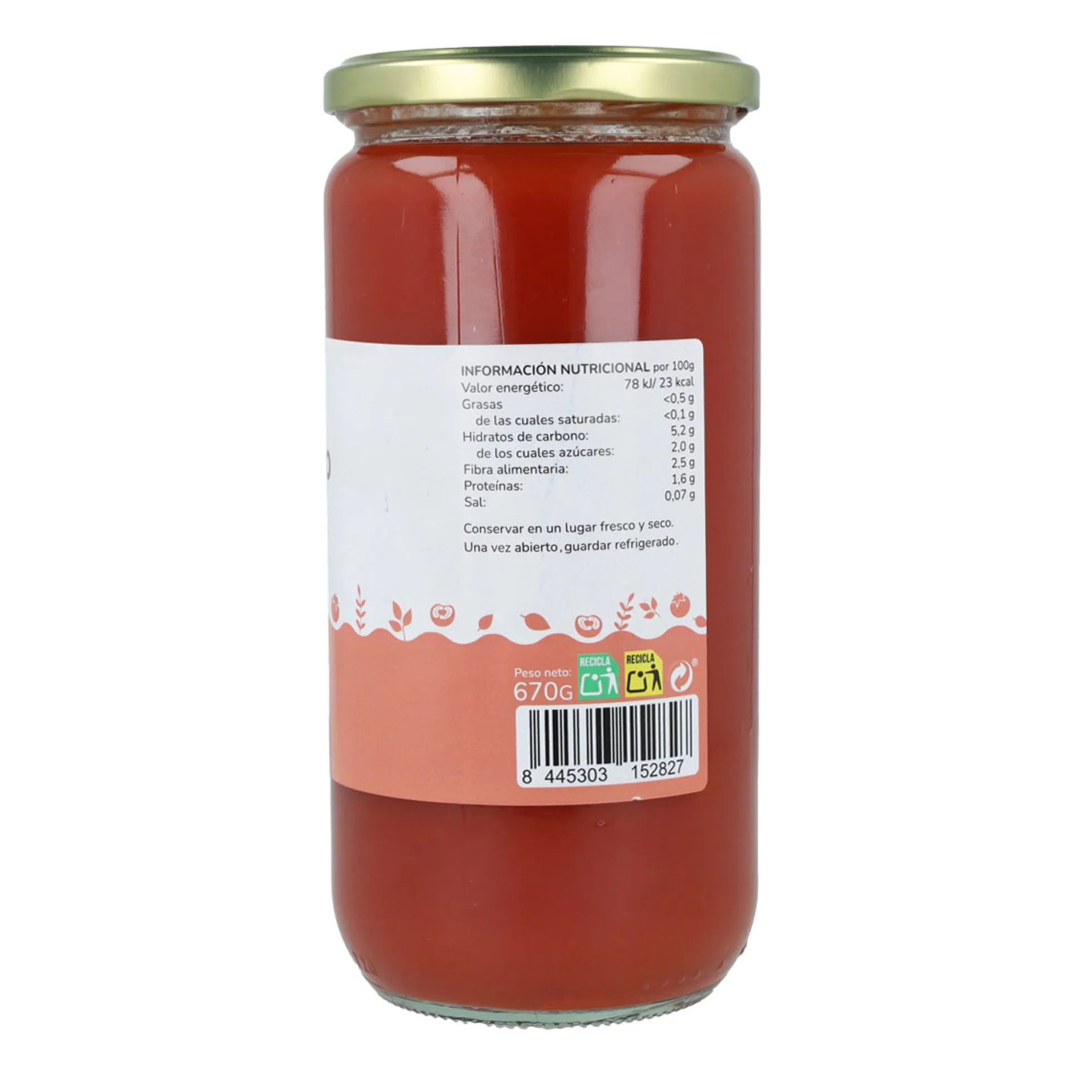 Tomate triturado ECO Planeta Huerto 670 g