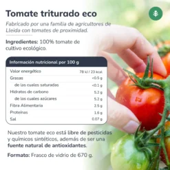 Tomate triturado ECO Planeta Huerto 670 g