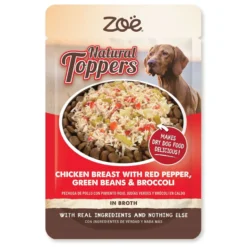 Topping para pienso de perros Natural Toppers pollo con pimiento rojo 85 g Zoë
