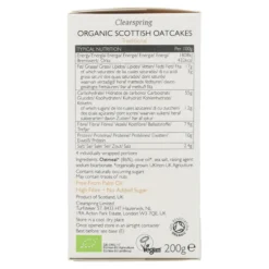 Tortas de Avena Clearspring, 200 g