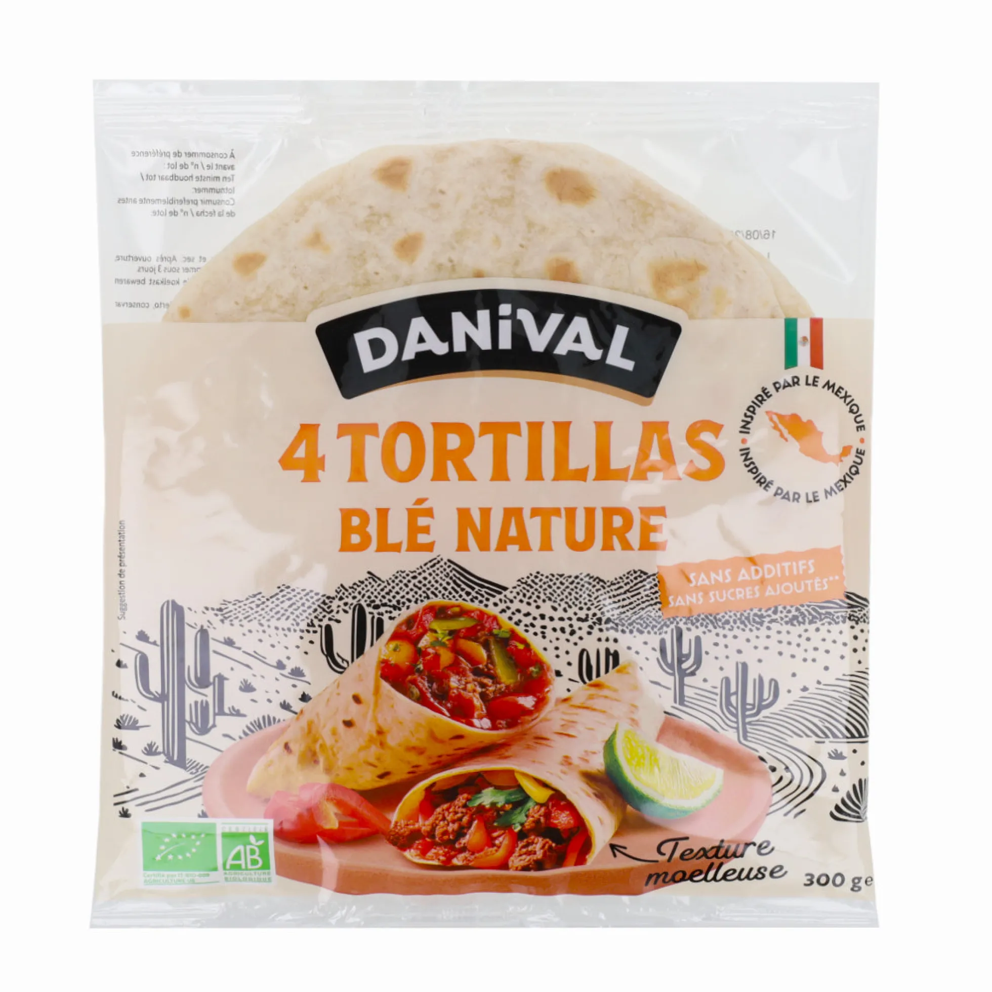 Tortilla De Trigo 4 P Bio 300 g