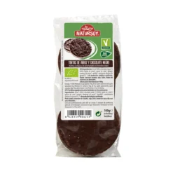 Tortitas Arroz con Chocolate Negro, 100 g. Natursoy