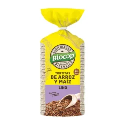 Tortitas Arroz y Maíz con Lino Biocop 200 g