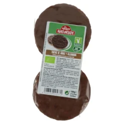 Tortitas de arroz con algarroba, 100 g. Natursoy