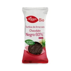 Tortitas de Arroz con Chocolate Negro 60% El Granero, 100 g