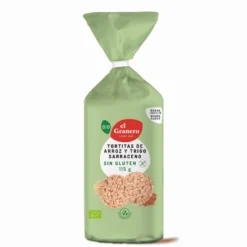 Tortitas de Arroz con Trigo Sarraceno El Granero, 100 g