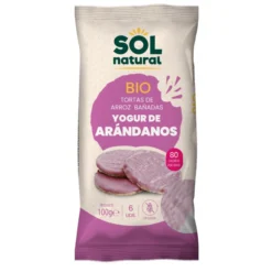 Tortitas de arroz de yogur de arándanos Sol Natural 100 gr