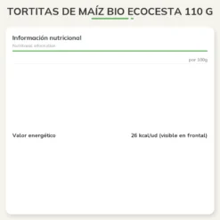 Tortitas de Maíz Bio Ecocesta 110 g