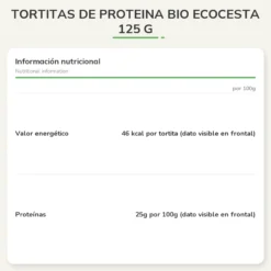 Tortitas de Proteina Bio Ecocesta 125 g