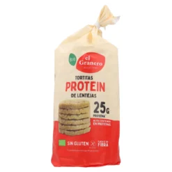 Tortitas de proteinas lentejas BIO El Granero 125 g