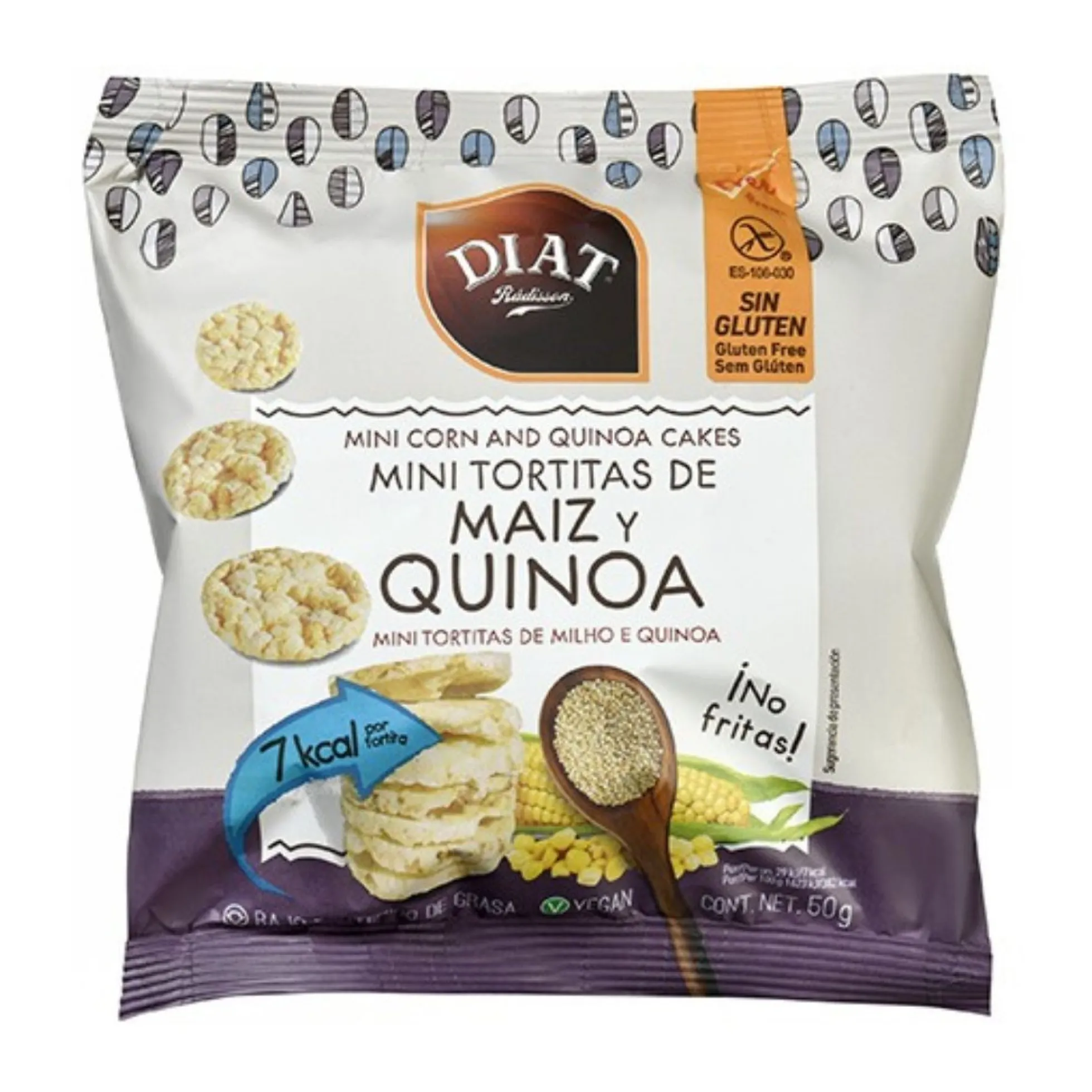 Tortitas maiz y quinoa mini Diat