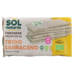 Tostada de trigo sarraceno sin gluten Sol Natural 140g BIO