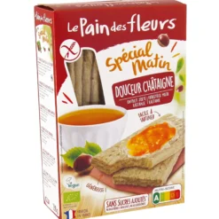 Tostadas Crujientes Crakers de castaña especial matin Le Pain des Flerus 230 g