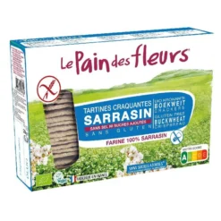 Tostadas Crujientes Crakers de Trigo Sarraceno sin sal sin gluten BIO Le Pain de Fleurs 300 g
