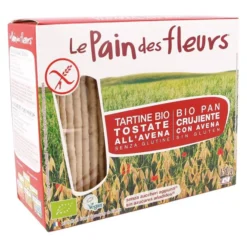 Tostadas Crujientes Crakers con Avena BIO Sin Gluten Le pain de fleurs 150 g