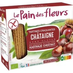 Tostadas Crujientes Crakers con Castañas BIO Le pain de fleurs 150 g