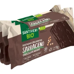 Tostadas crujientes de trigo sarraceno con chocolate negro BIO 3x57g